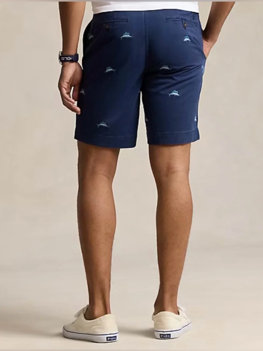 Polo Ralph Lauren Stretch Classic Fit Marlin Short 9” Size 31 Navy NWT